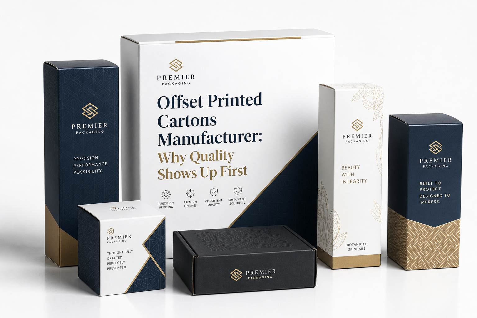 Offset Printed Cartons Manufacturer: Board, Finish, Dieline, and Unit Cost