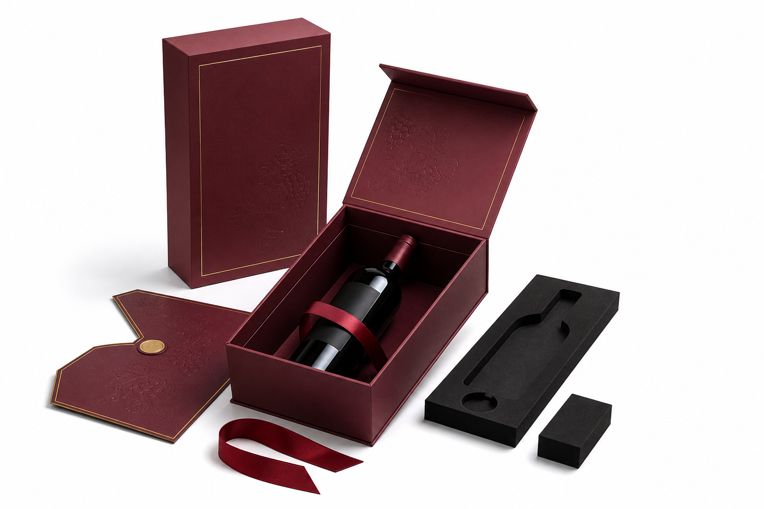 Custom Wine Gift Boxes Price: Board, Finish, Dieline, and Unit Cost