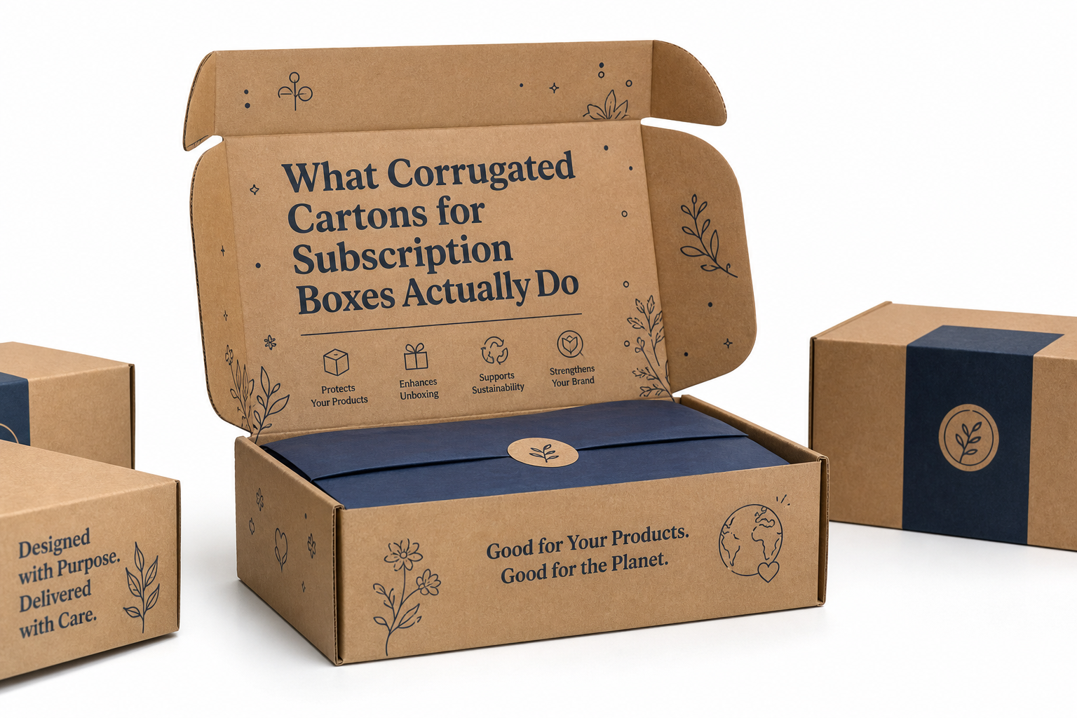Corrugated Cartons for Subscription Boxes: Board, Finish, Dieline, and Unit Cost