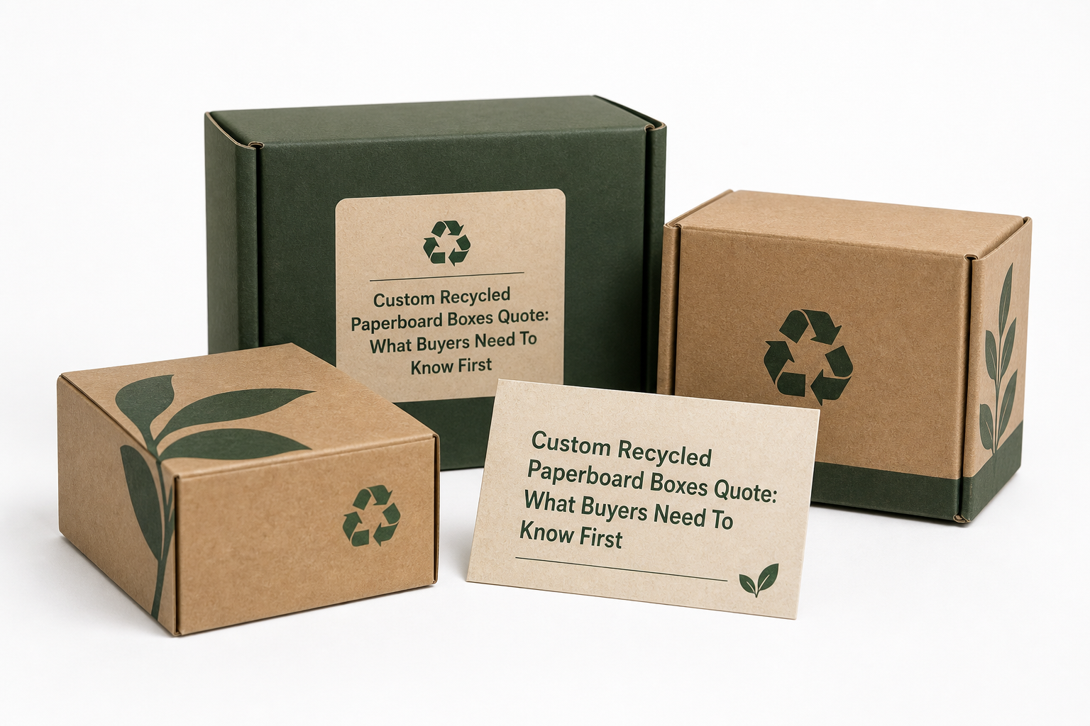 Custom Recycled Paperboard Boxes Quote: Board, Finish, Dieline, and Unit Cost