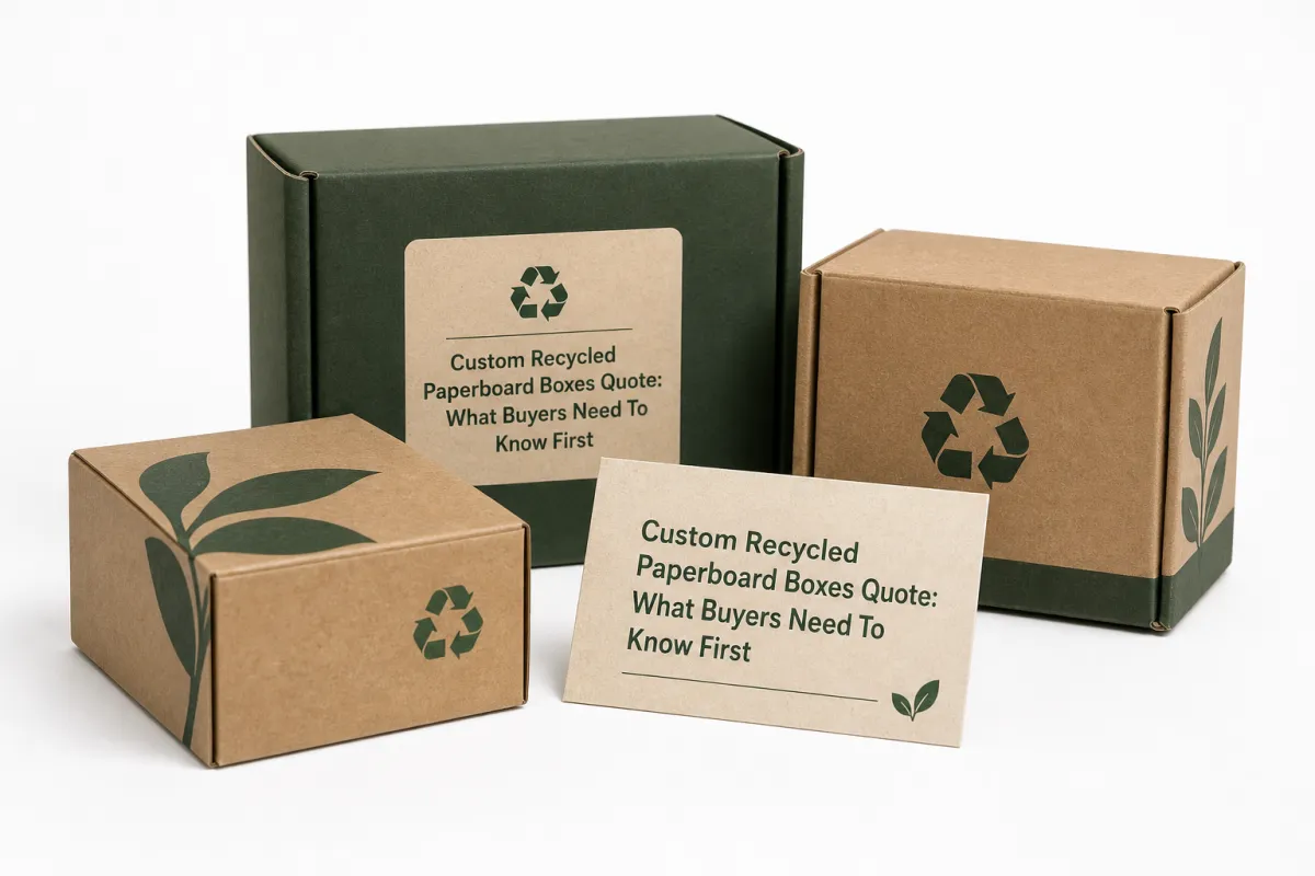 Custom Recycled Paperboard Boxes Quote