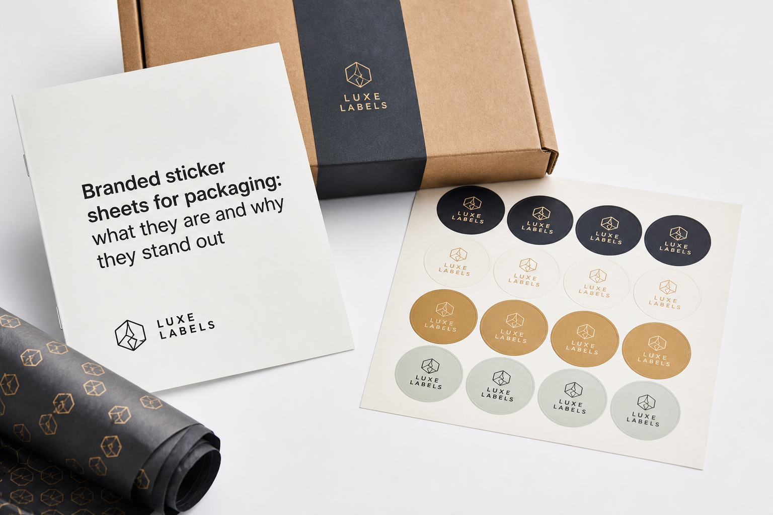 Branded Sticker Sheets for Packaging: Material, Adhesive, Artwork, and MOQ