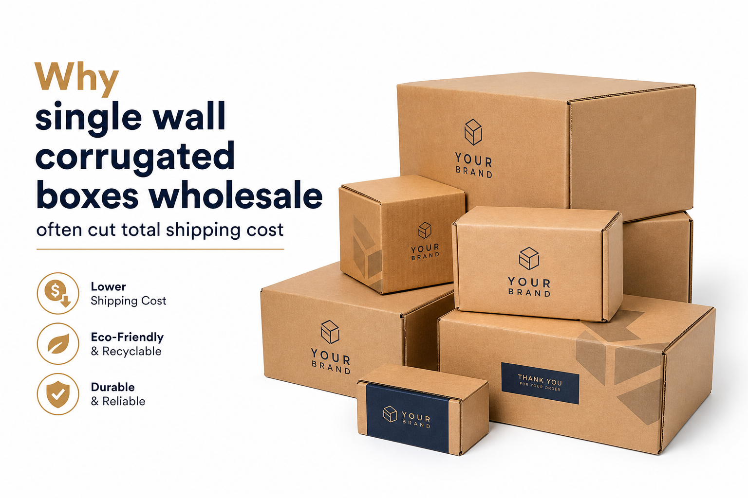 Single Wall Corrugated Boxes Wholesale: Specs & Pricing