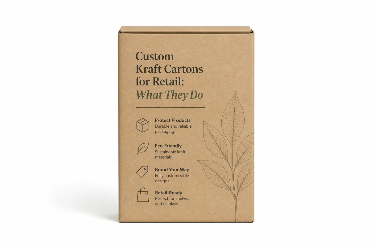 Custom Kraft Cartons for Retail: Design, Cost, and Fit