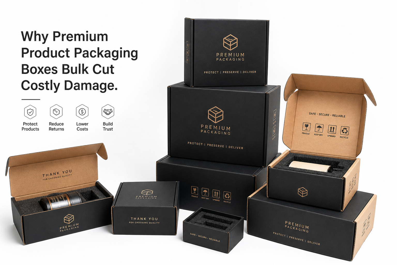 Premium Product Packaging Boxes Bulk: Pricing & Specs
