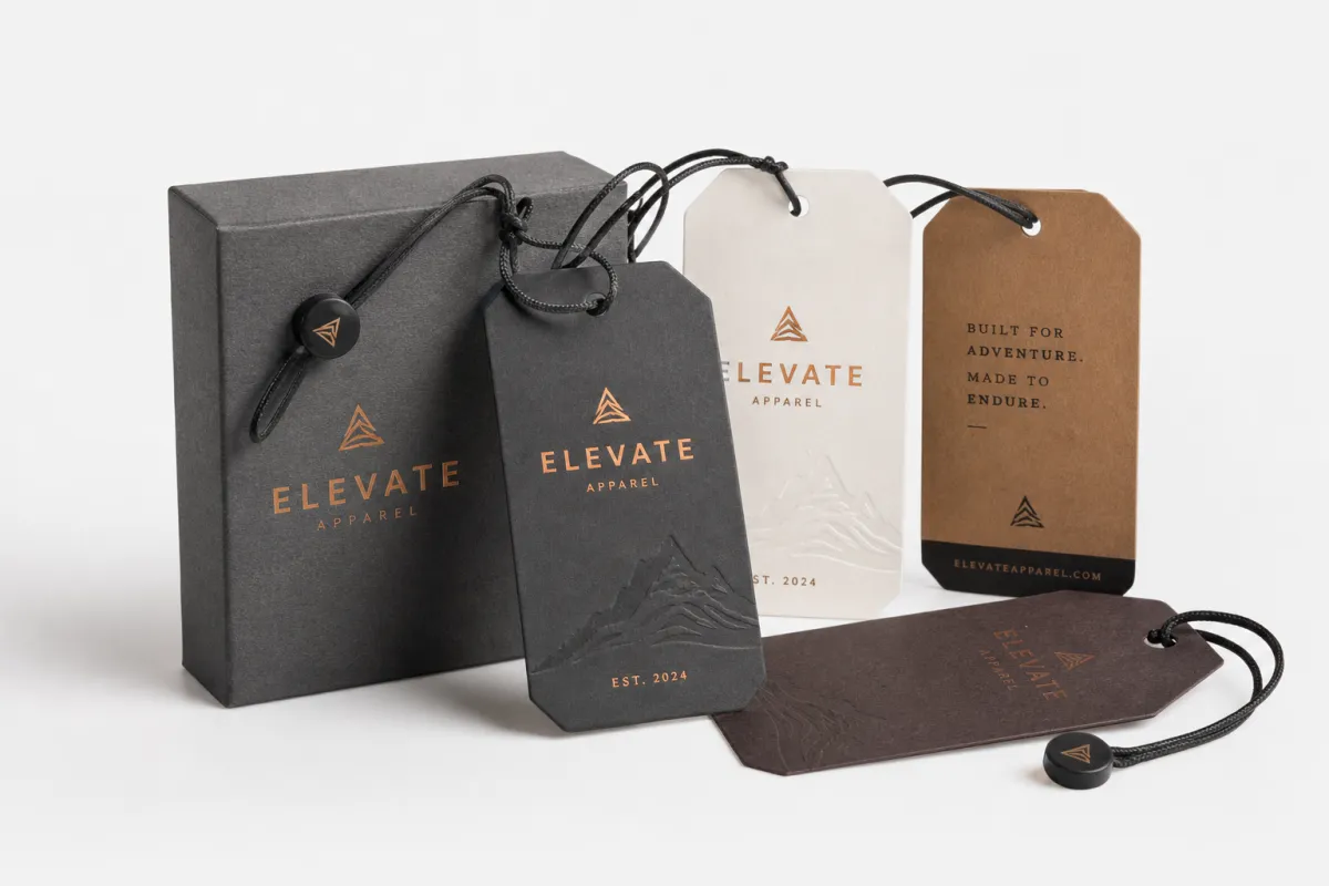 Custom Hang Tags for Apparel: Material, Adhesive, Artwork