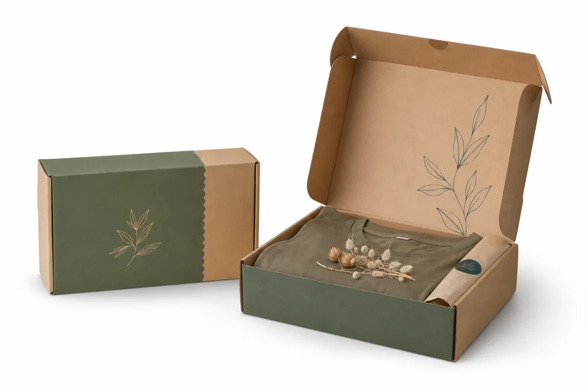 Custom Sustainable Apparel Mailer Boxes That Ship