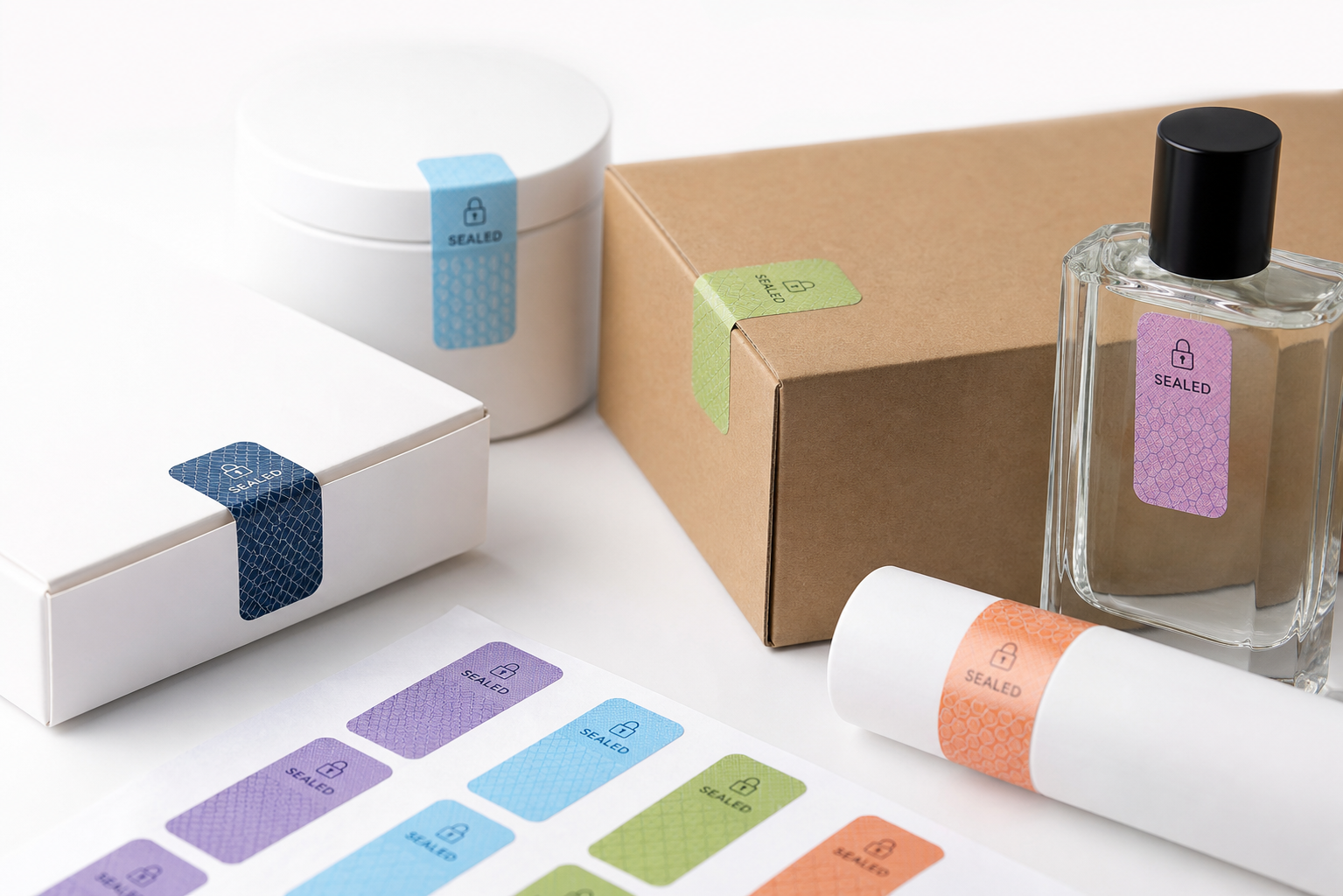 Custom Tamper Evident Labels Wholesale: Material, Adhesive, Artwork, and MOQ