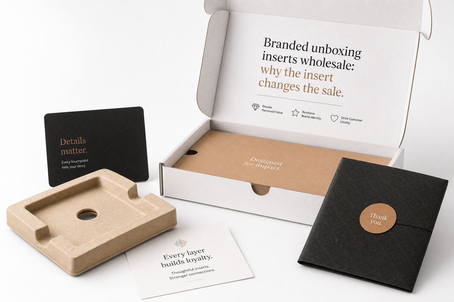 Branded Unboxing Inserts Wholesale for Premium Packaging