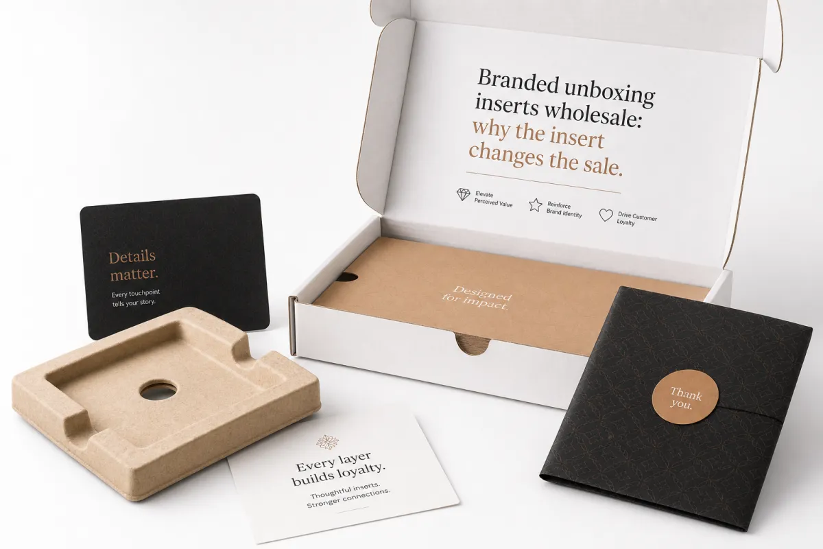 Branded Unboxing Inserts Wholesale for Premium Packaging