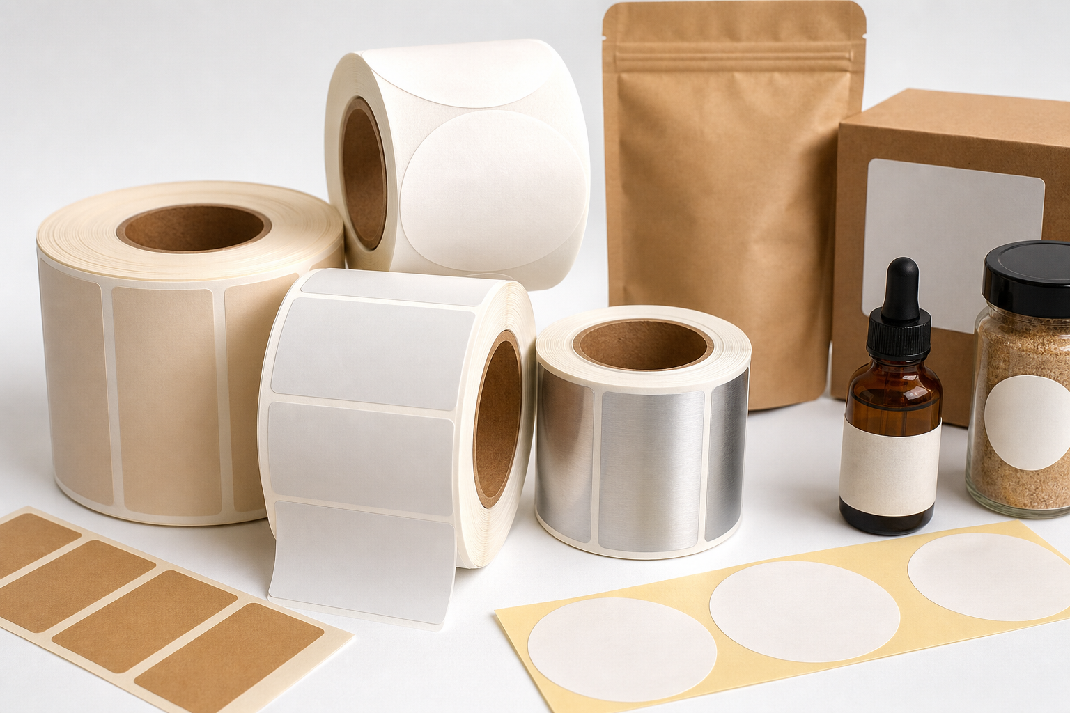 Custom Label Rolls for Packaging: Material, Adhesive, Artwork, and MOQ