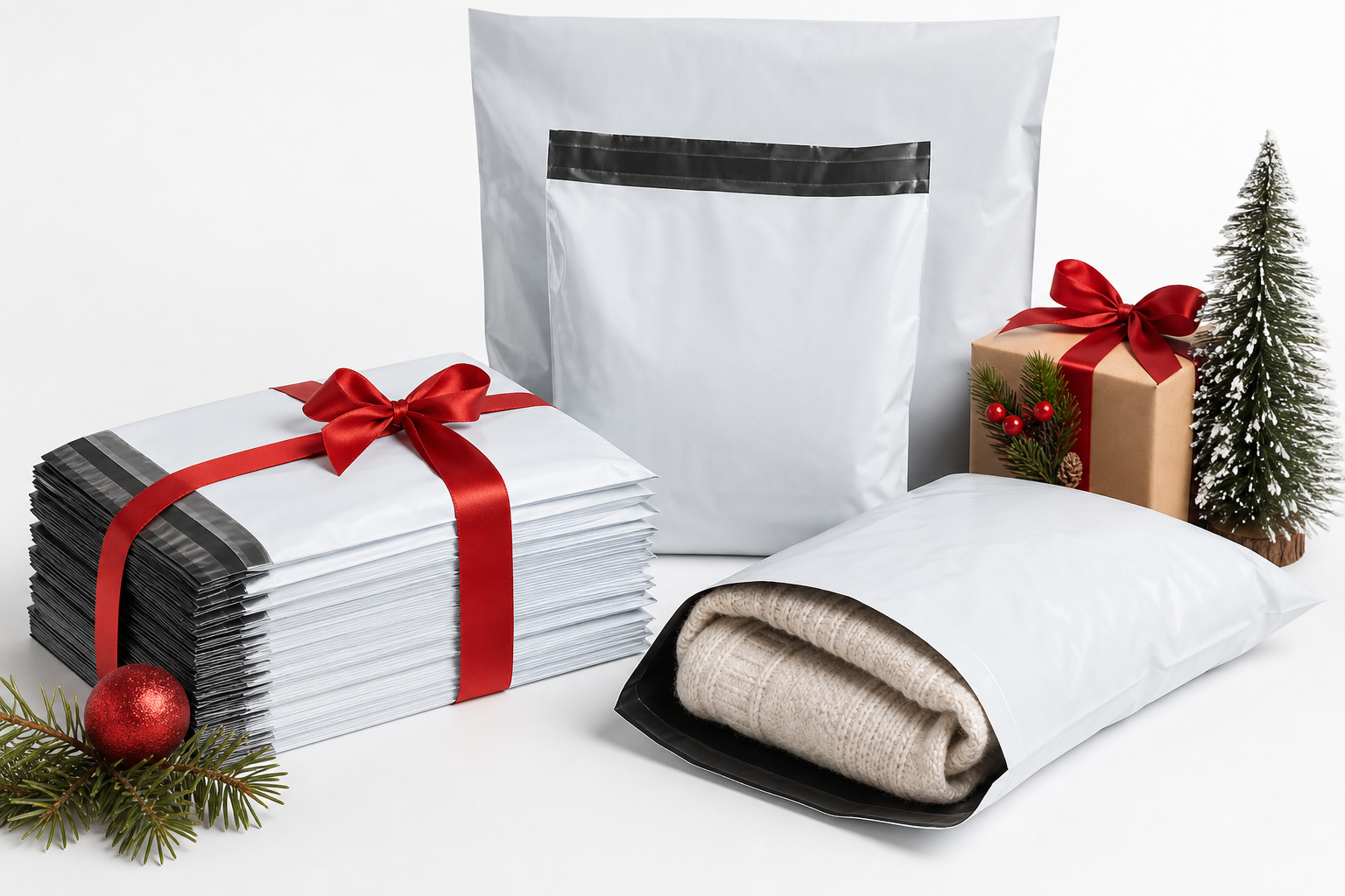 Bulk Poly Mailers for Holiday Sales: Film, Print, MOQ, and Carton Packing