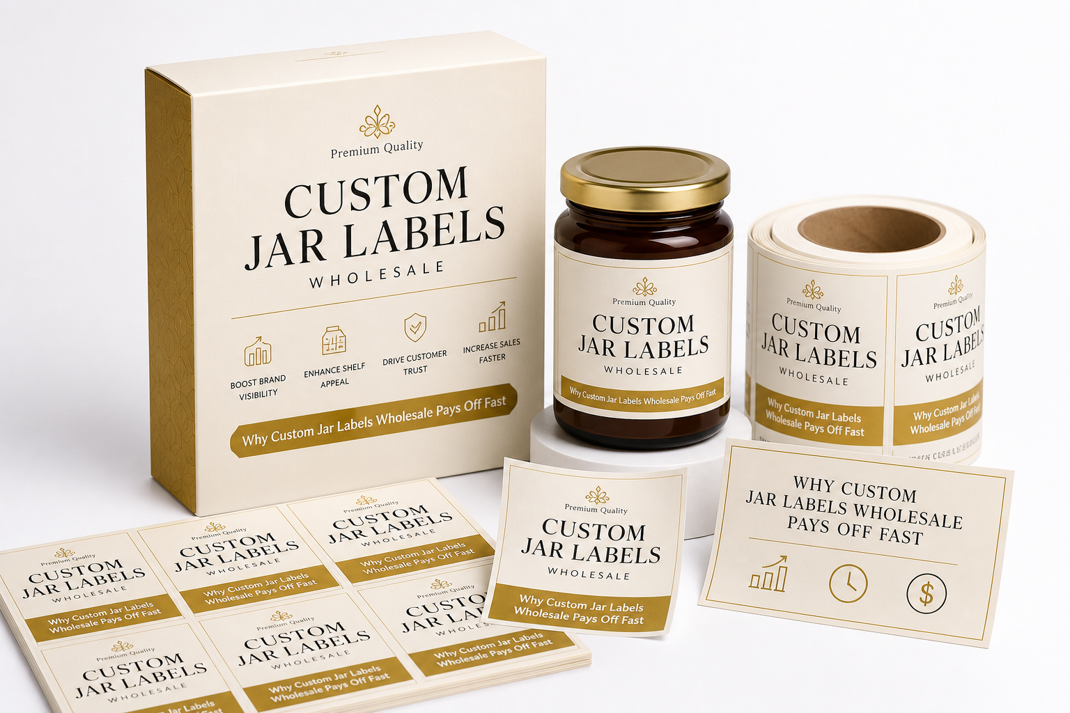Custom Jar Labels Wholesale: Pricing, Specs & Process
