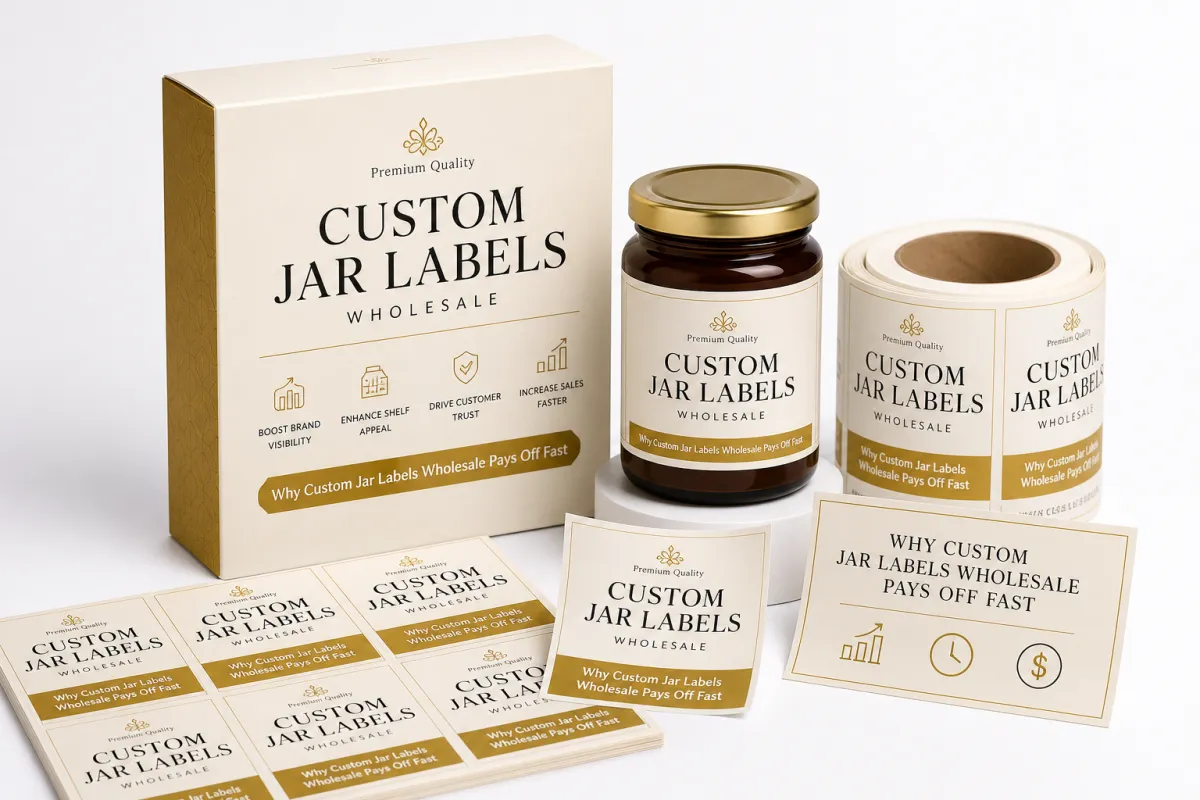Custom Jar Labels Wholesale: Pricing, Specs & Process