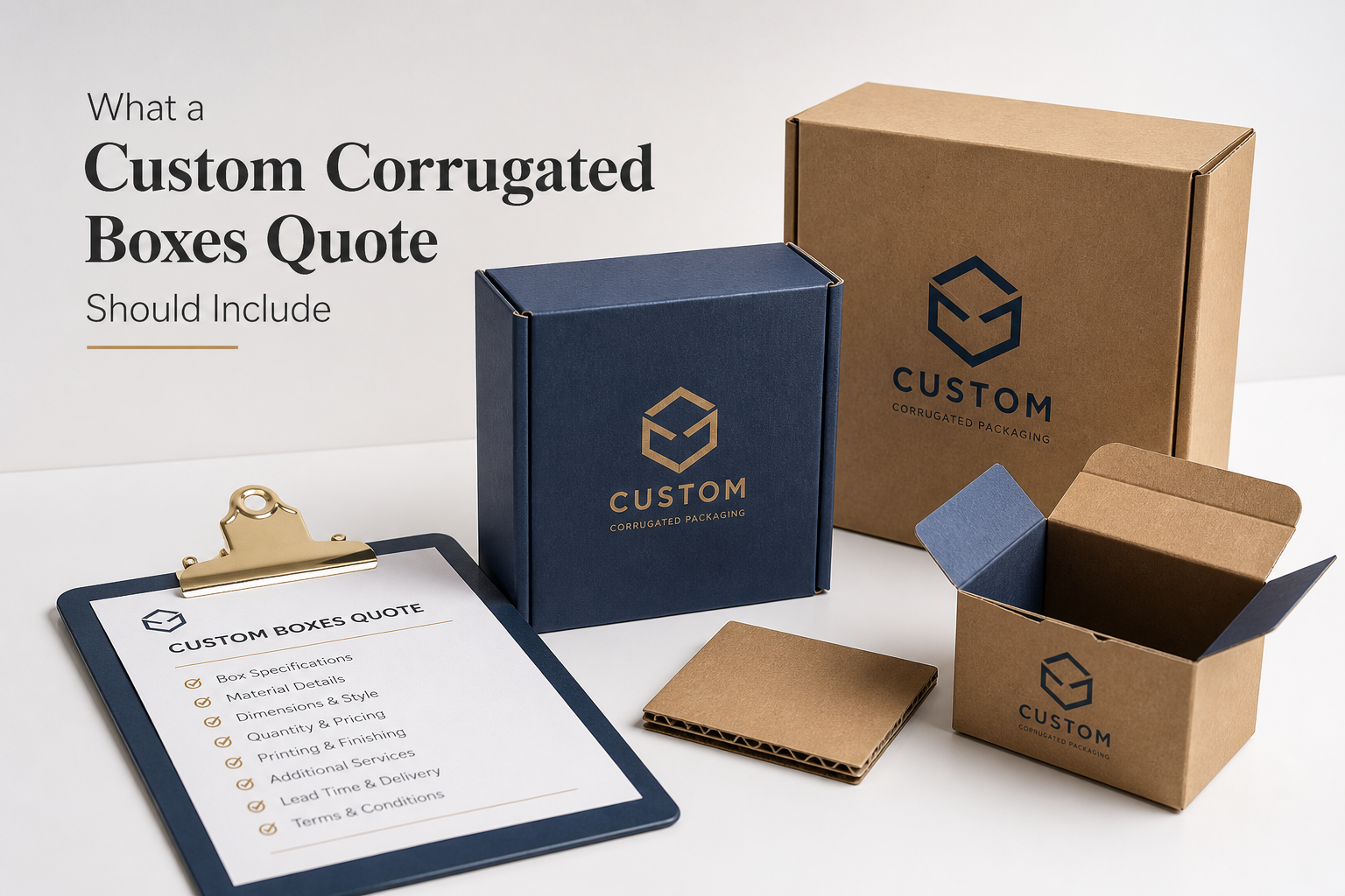 Custom Corrugated Boxes Quote: Pricing, Specs & Lead Times