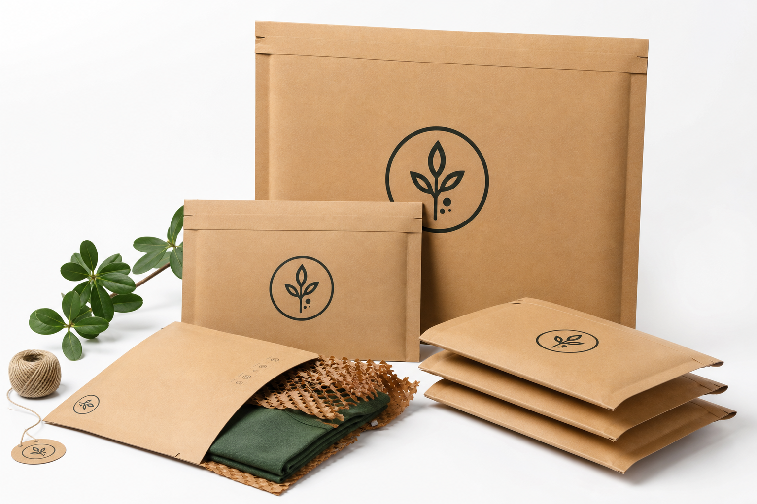 Branded Kraft Mailers With Logo: Sustainable Packaging