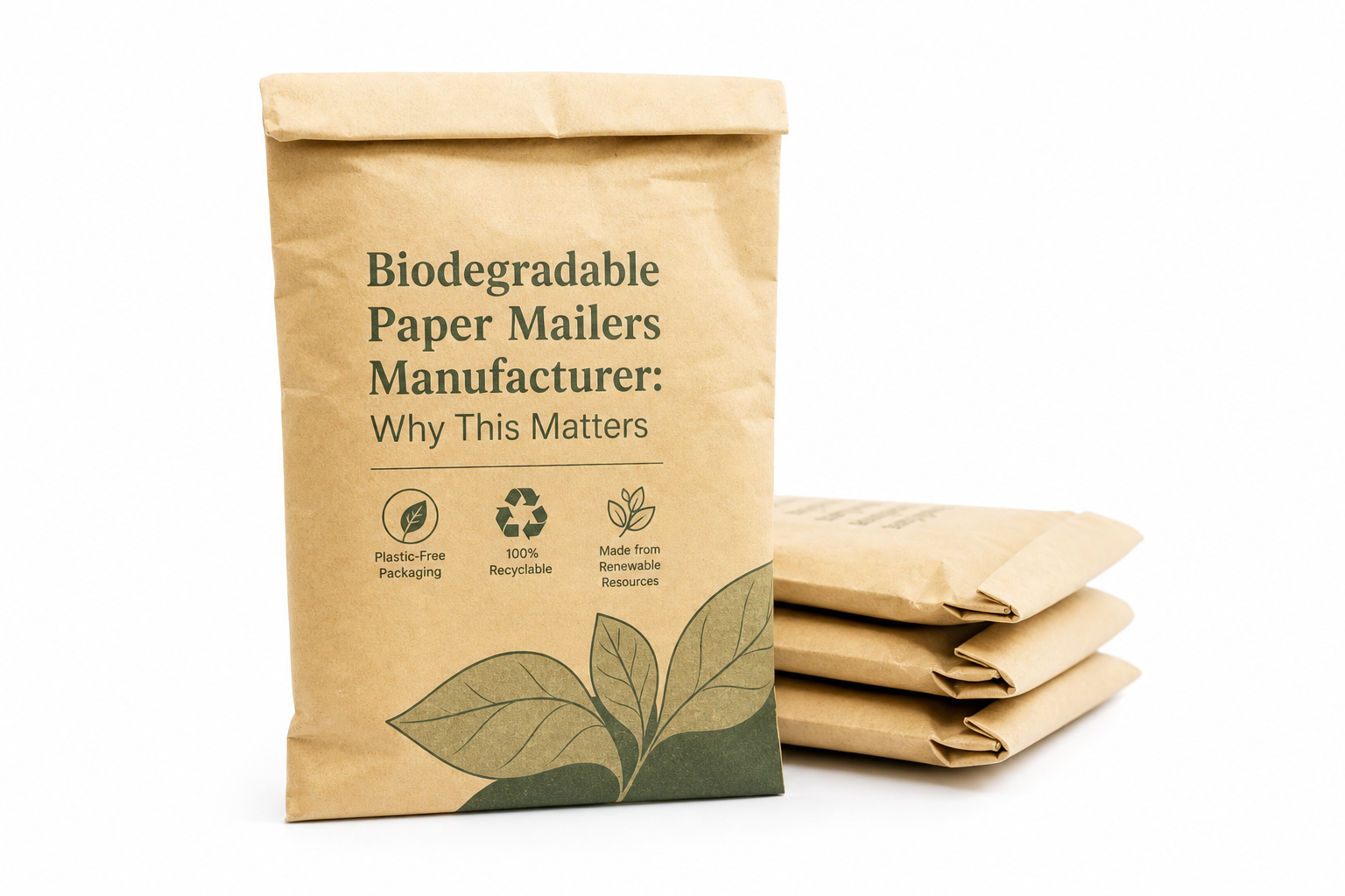 Biodegradable Paper Mailers Manufacturer: Film, Print, MOQ, and Carton Packing