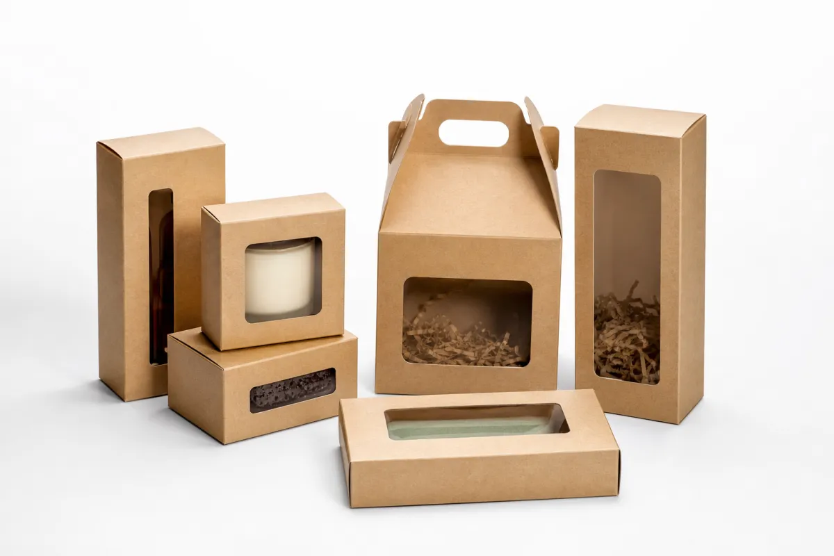 Custom Window Folding Cartons: Board, Finish, Dieline, and