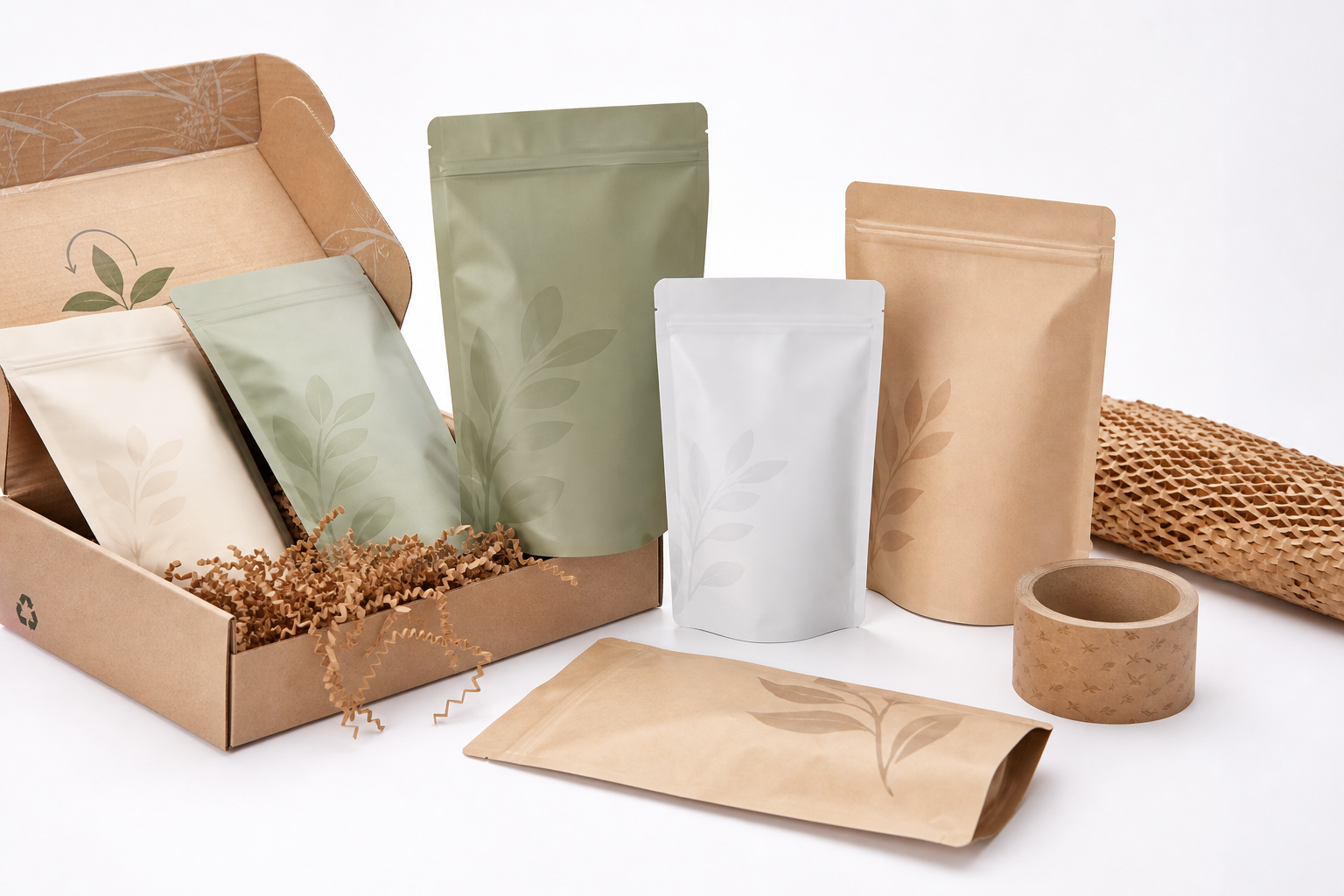 Custom Packaging Pouches Wholesale: Film, Print, MOQ, and Carton Packing