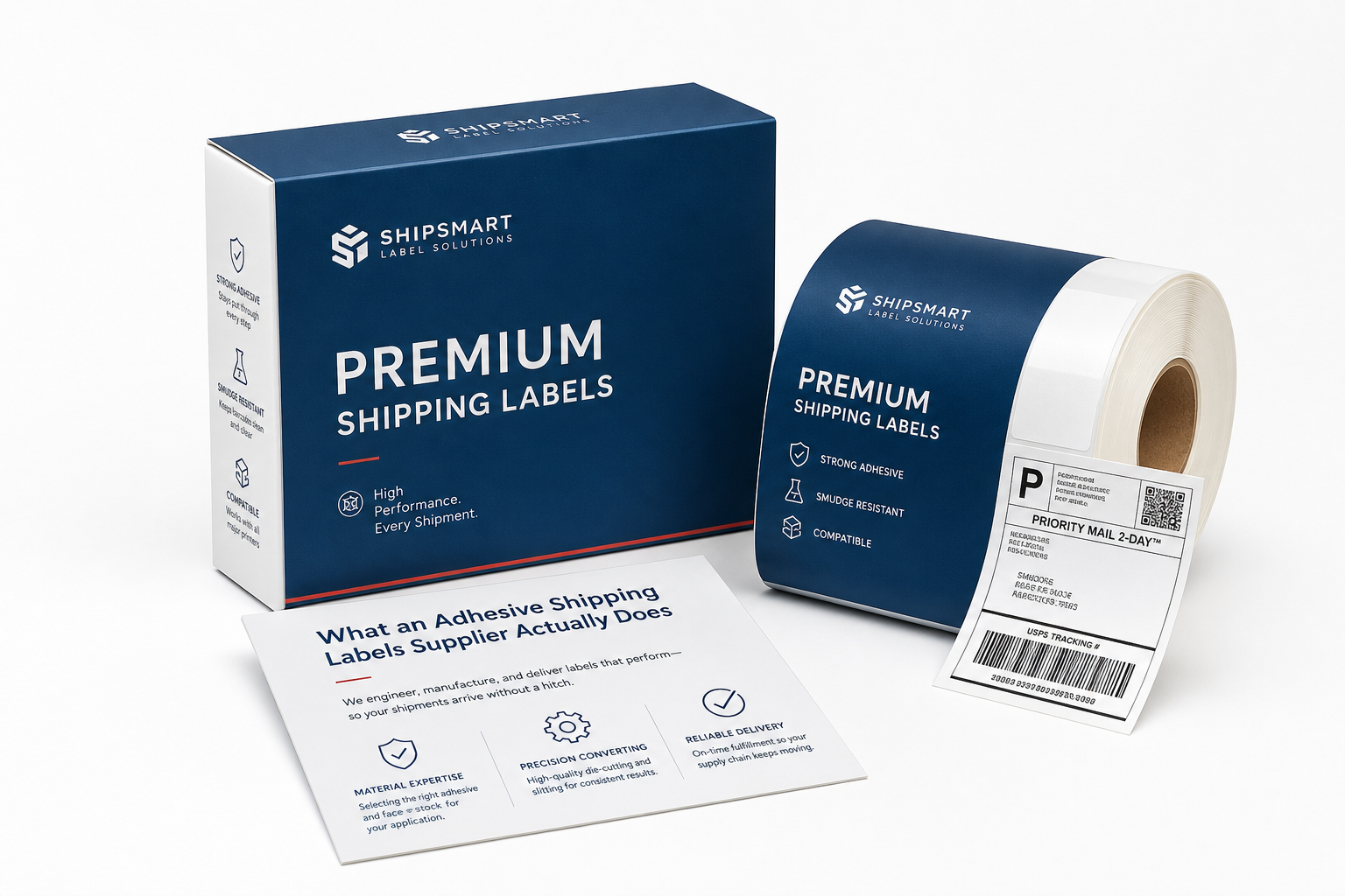 Adhesive Shipping Labels Supplier: Material, Adhesive, Artwork, and MOQ