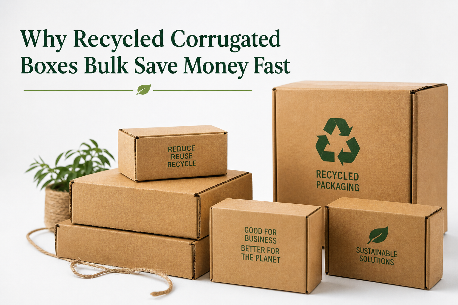 Recycled Corrugated Boxes Bulk: Pricing, Specs, MOQ