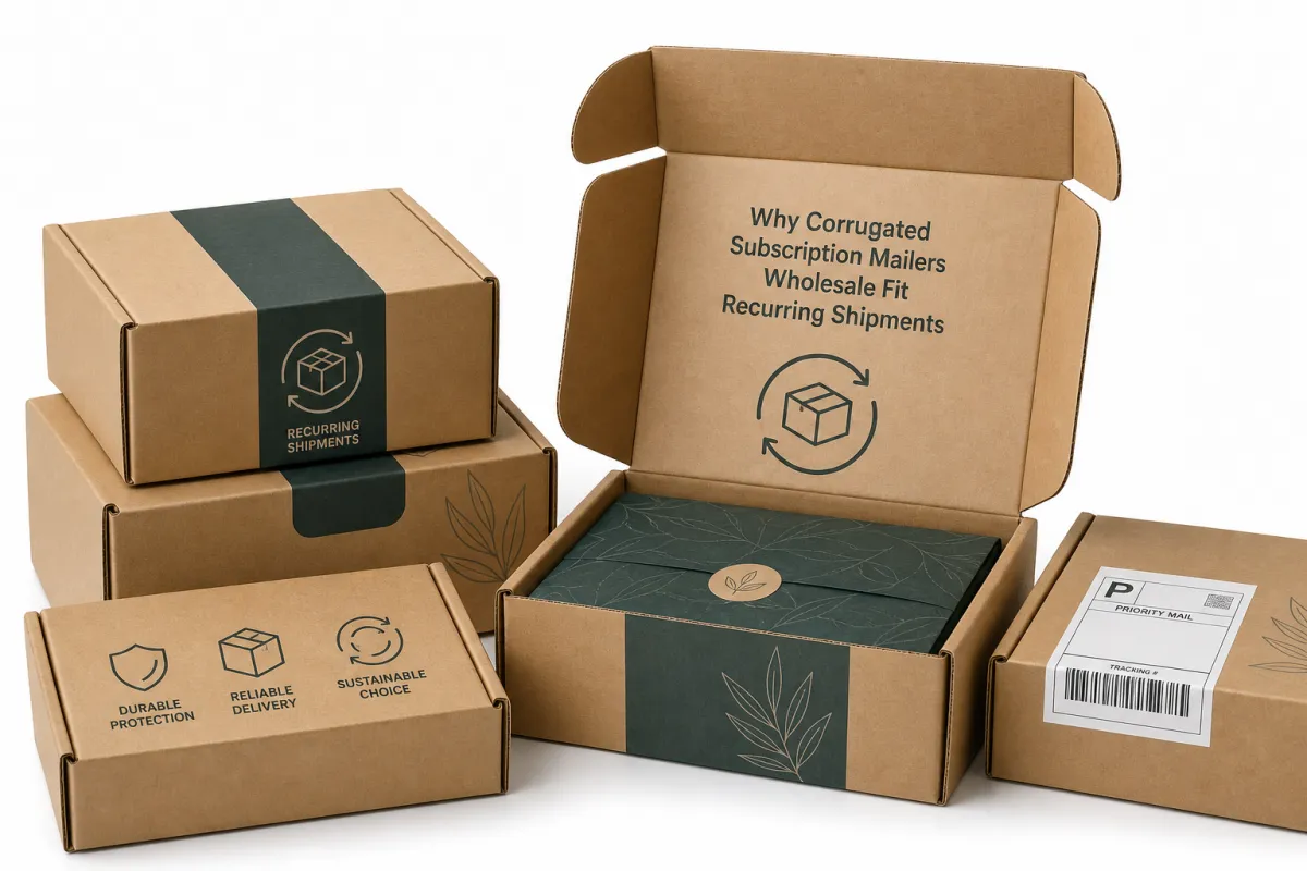 Corrugated Subscription Mailers Wholesale: Specs & Pricing