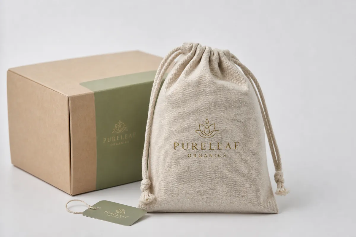 Custom Fabric Pouches with Logo