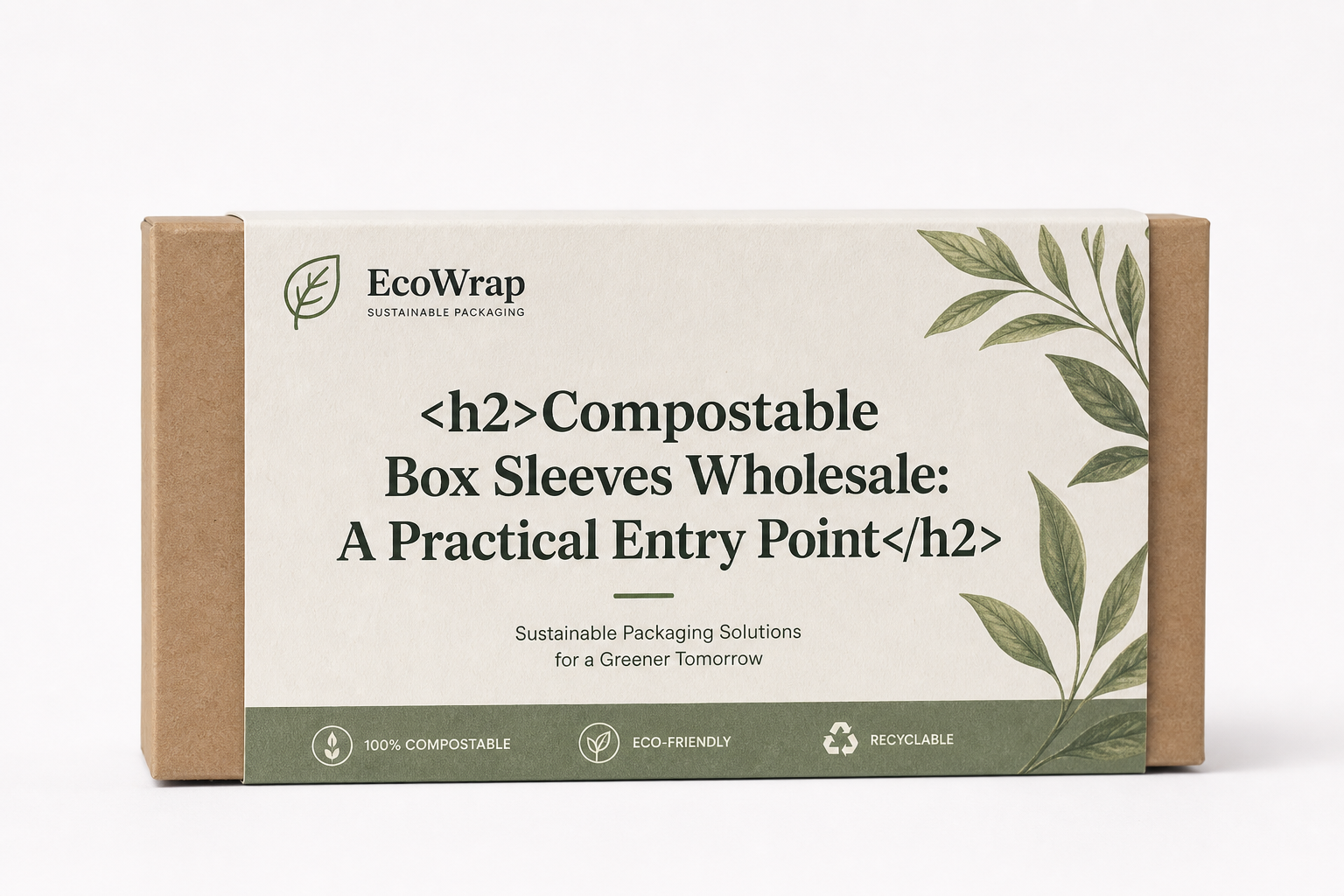 Compostable Box Sleeves Wholesale: Specs, Pricing, MOQ