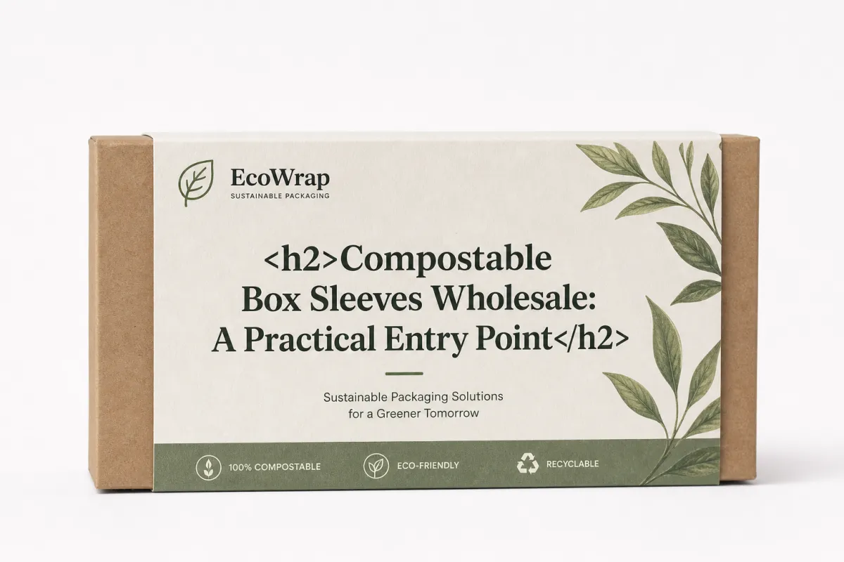 Compostable Box Sleeves Wholesale: Specs, Pricing, MOQ