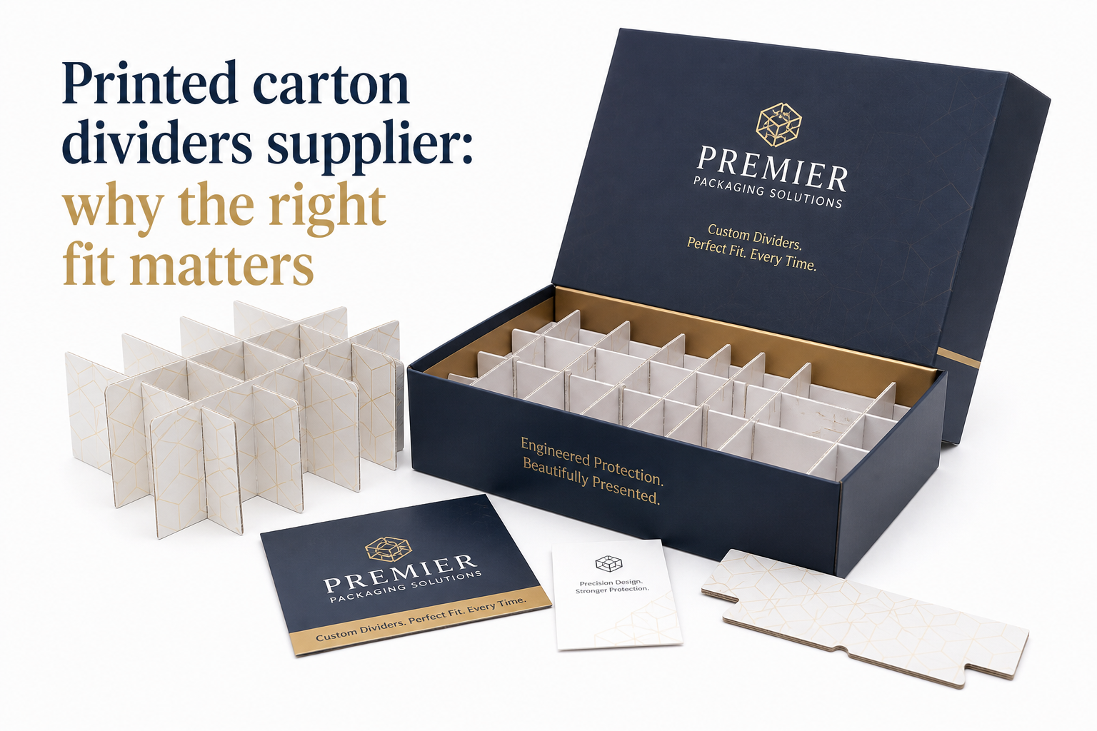 Printed Carton Dividers Supplier: Board, Finish, Dieline, and Unit Cost