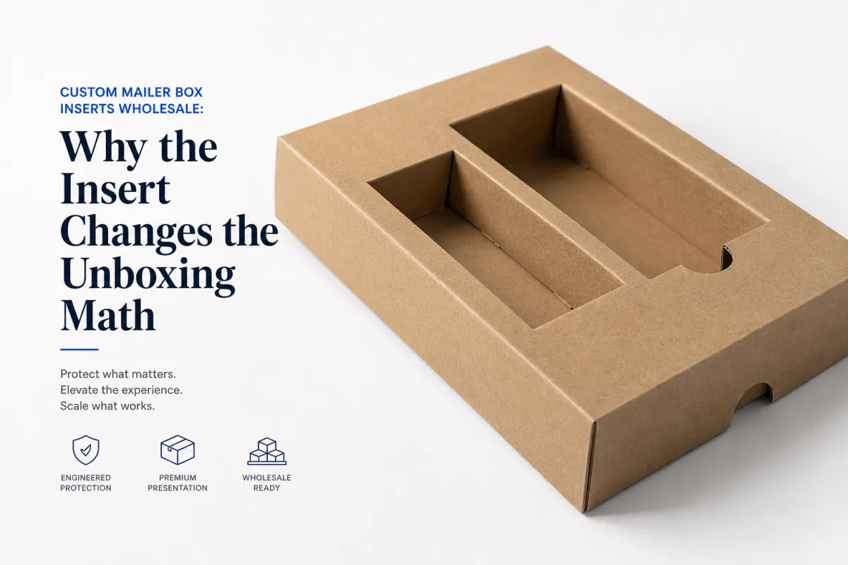 Custom Mailer Box Inserts Wholesale: Specs, Pricing, Timing