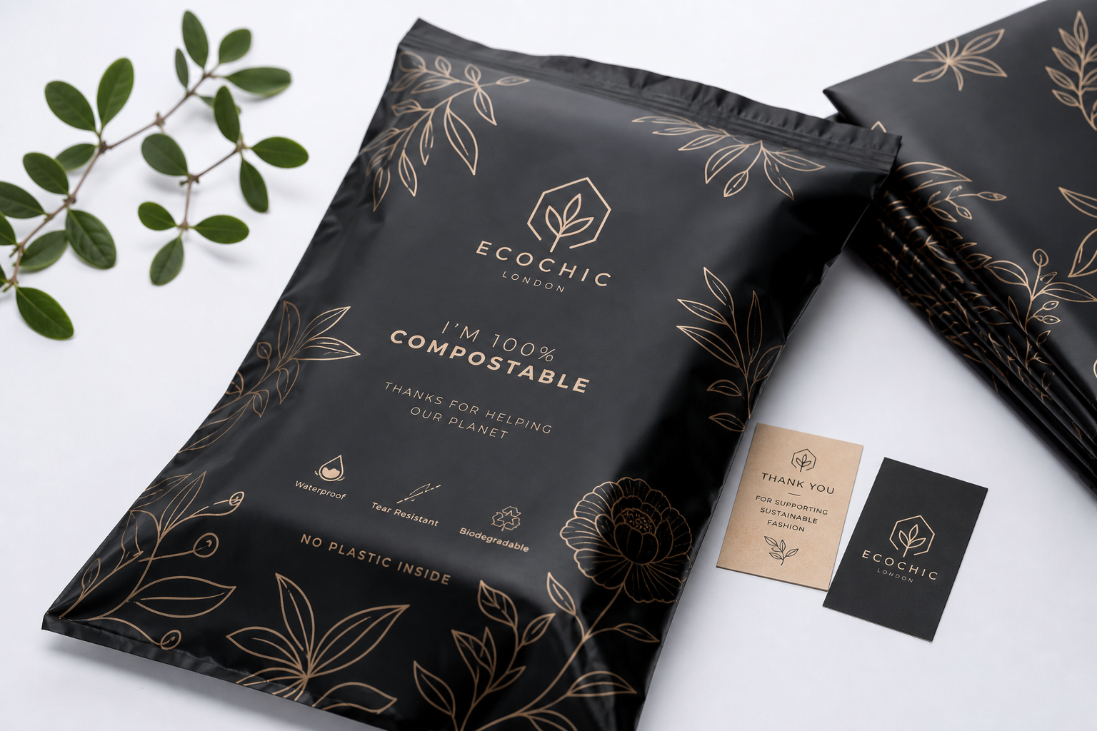 Eco Printed Poly Mailers Wholesale for Brands: Film, Print, MOQ, and Carton Packing