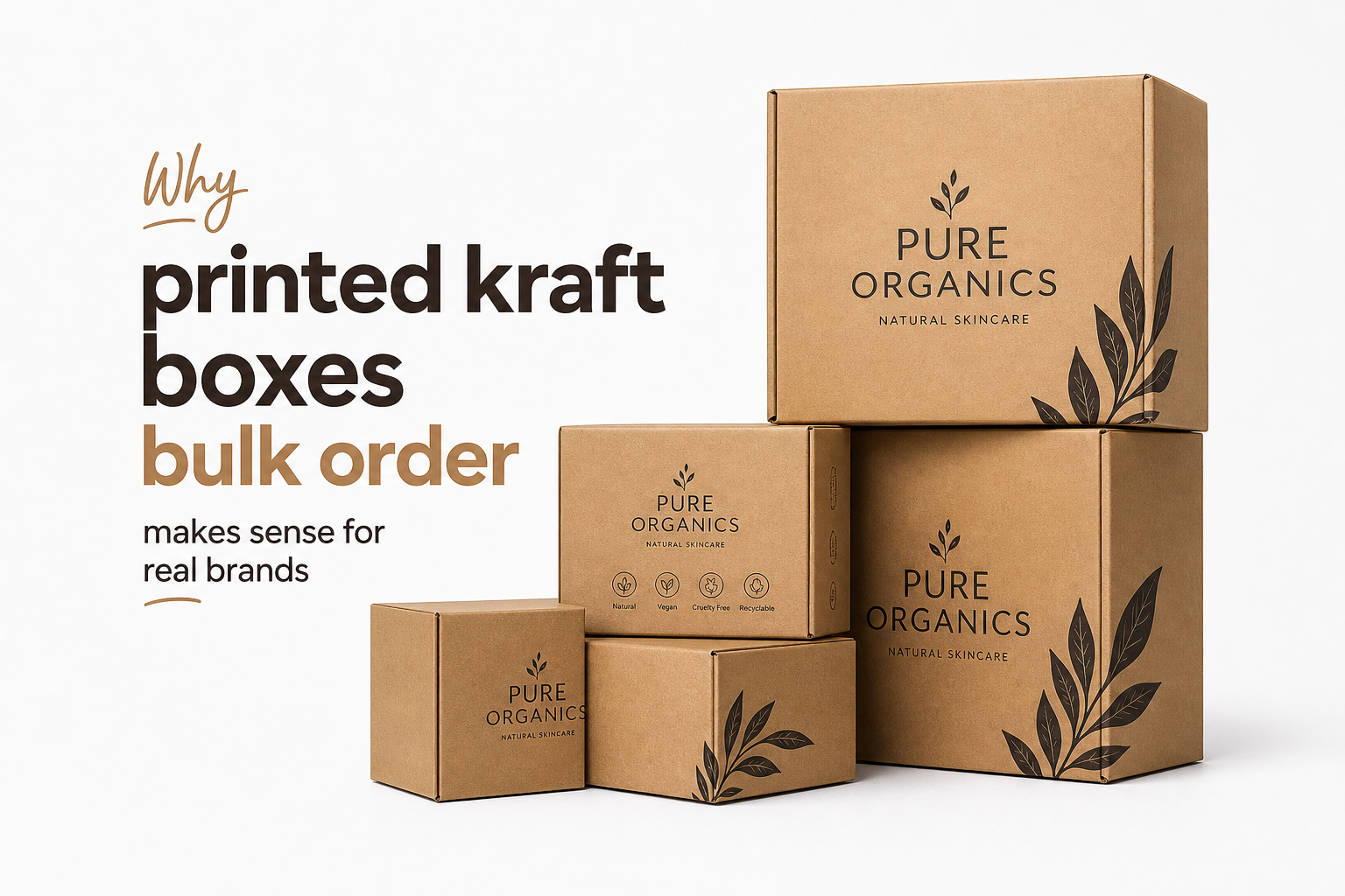 Printed Kraft Boxes Bulk Order: Pricing, Specs & Timeline