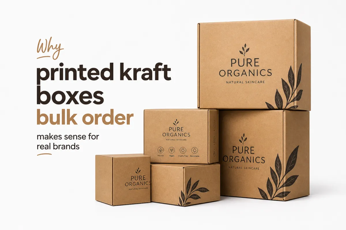 Printed Kraft Boxes Bulk Order: Pricing, Specs & Timeline