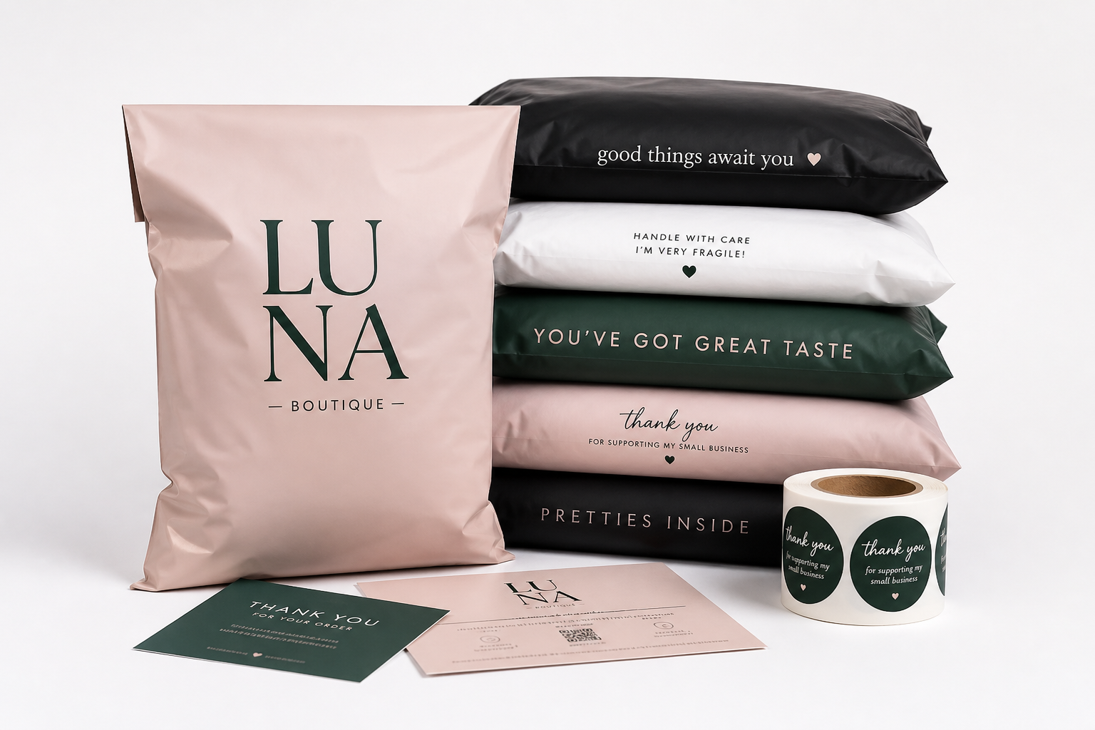 Custom Poly Mailers for Dropshipping: Film, Print, MOQ, and Carton Packing