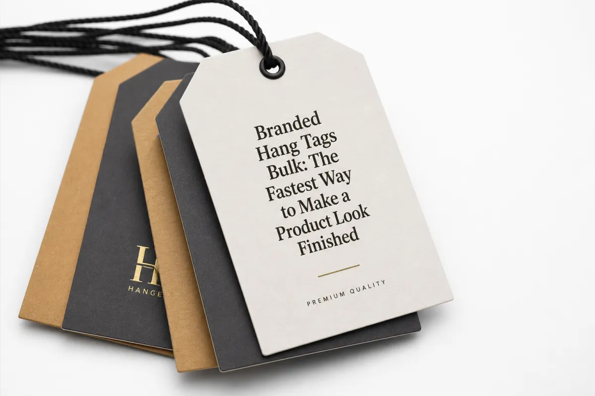 Branded Hang Tags Bulk: Specs, Pricing, Lead Times