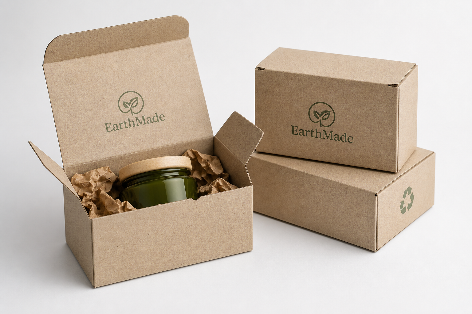 Recycled Retail Packaging Boxes with Logo: Board, Finish, Dieline, and Unit Cost