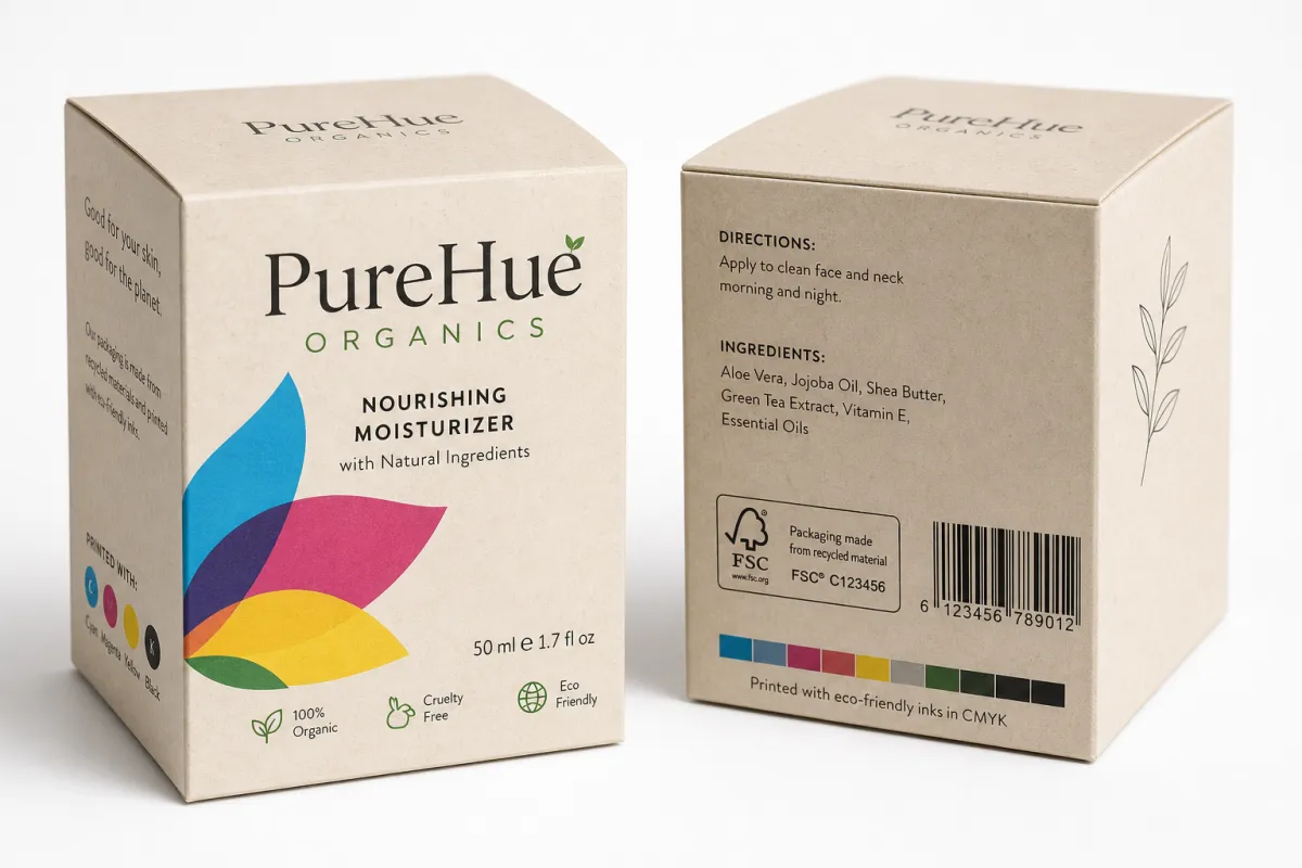 Printed Sustainable Retail Boxes Cmyk