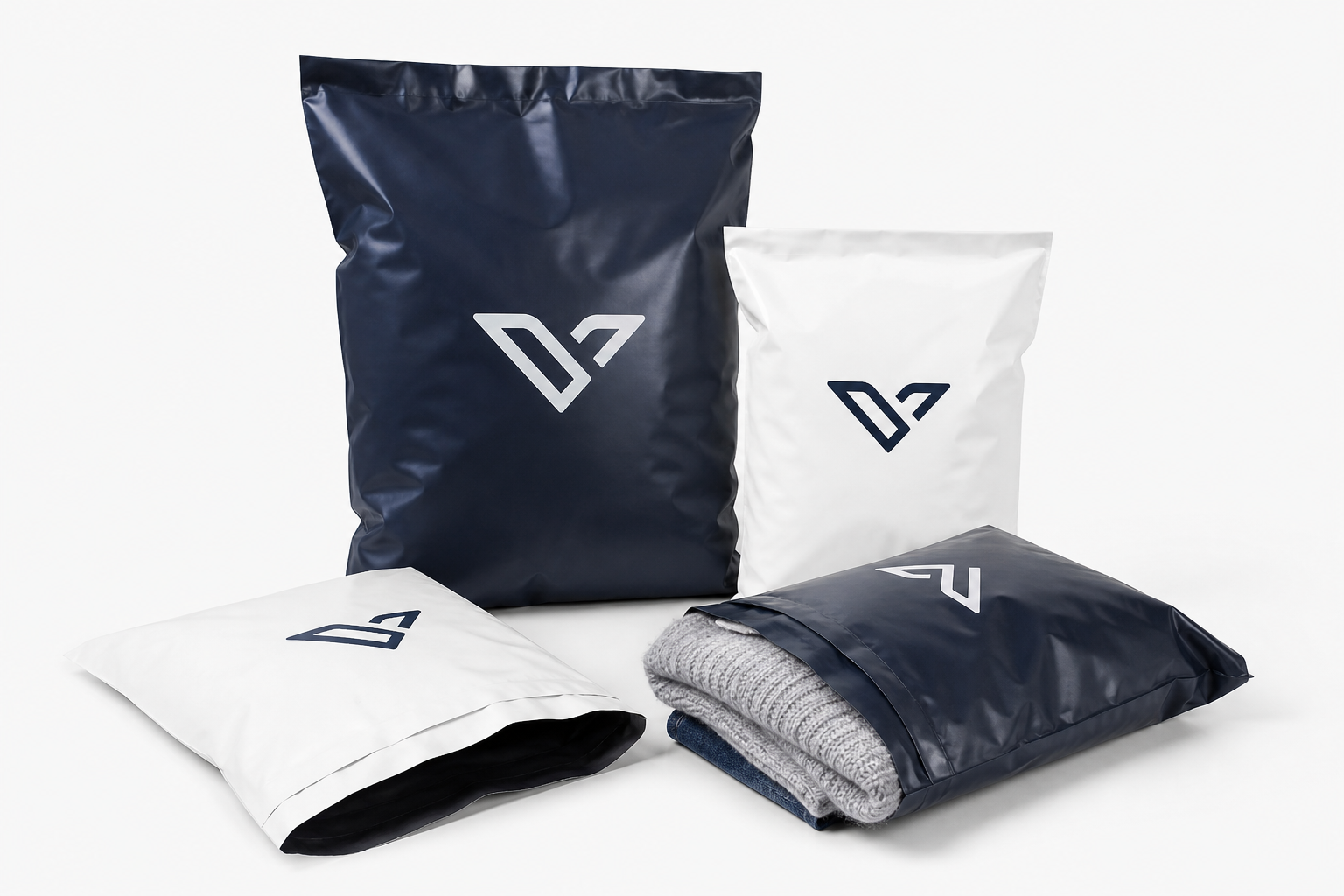 Branded Poly Mailers with Logo: Film, Print, MOQ, and Carton Packing