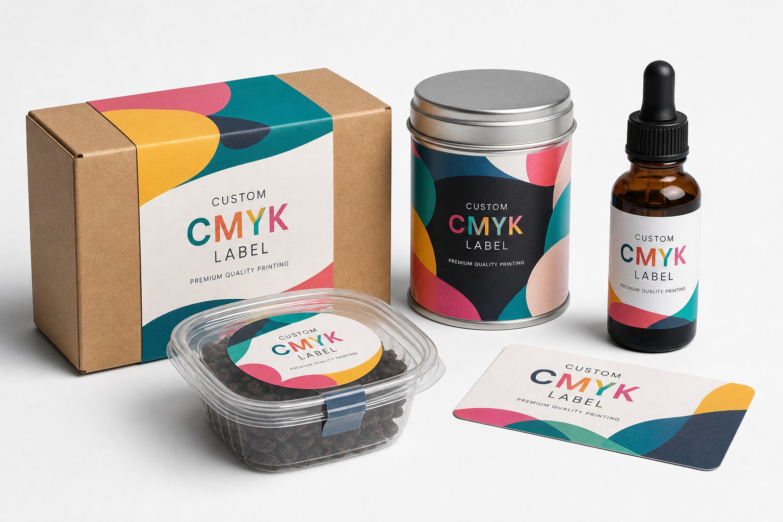 Custom Cmyk Label Printing: Material, Adhesive, Artwork, and MOQ