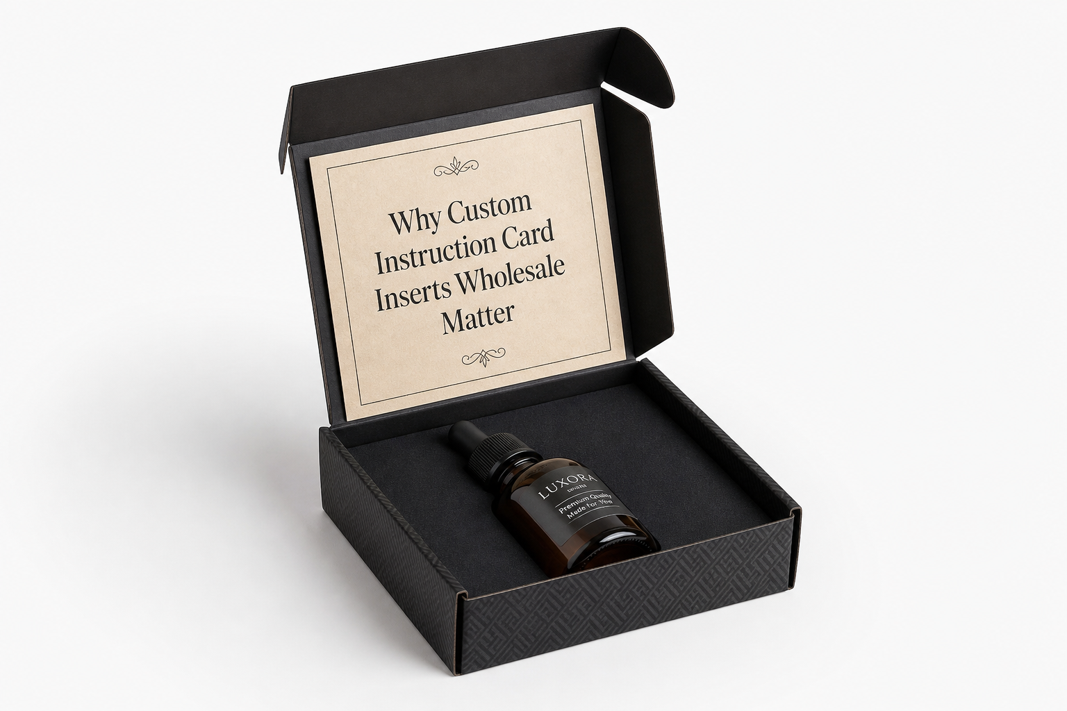 Custom Instruction Card Inserts Wholesale for Brands