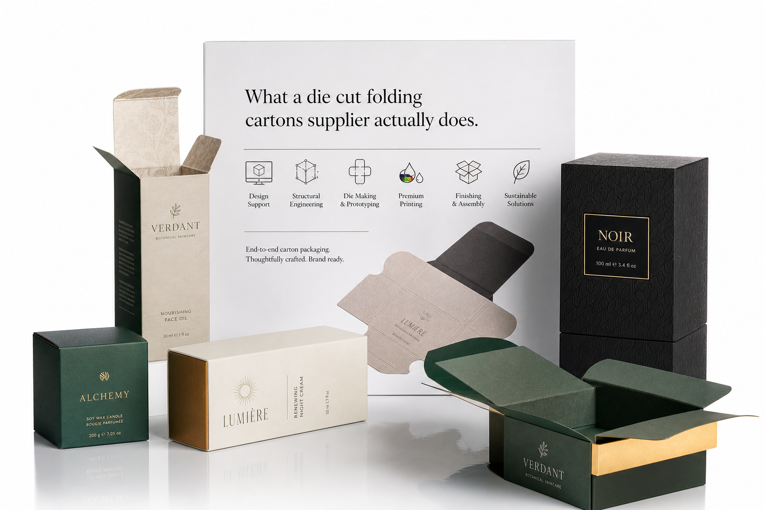 Die Cut Folding Cartons Supplier: Sustainable Packaging