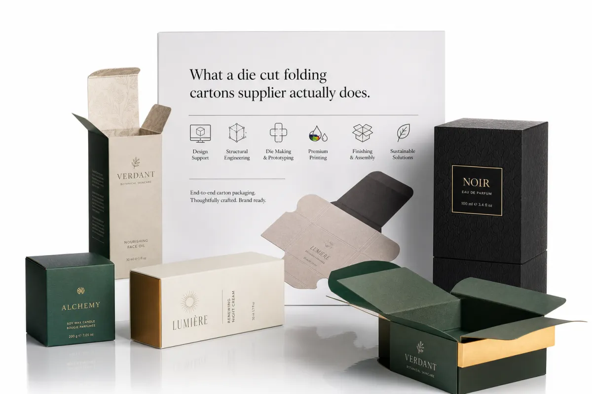 Die Cut Folding Cartons Supplier: Sustainable Packaging
