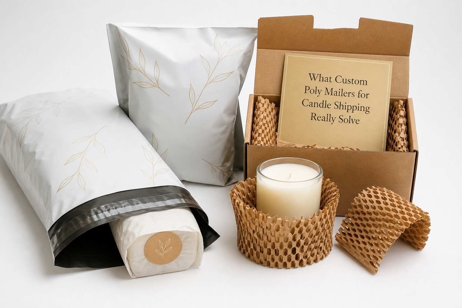 Custom Poly Mailers for Candle Shipping: Film, Print, MOQ, and Carton Packing