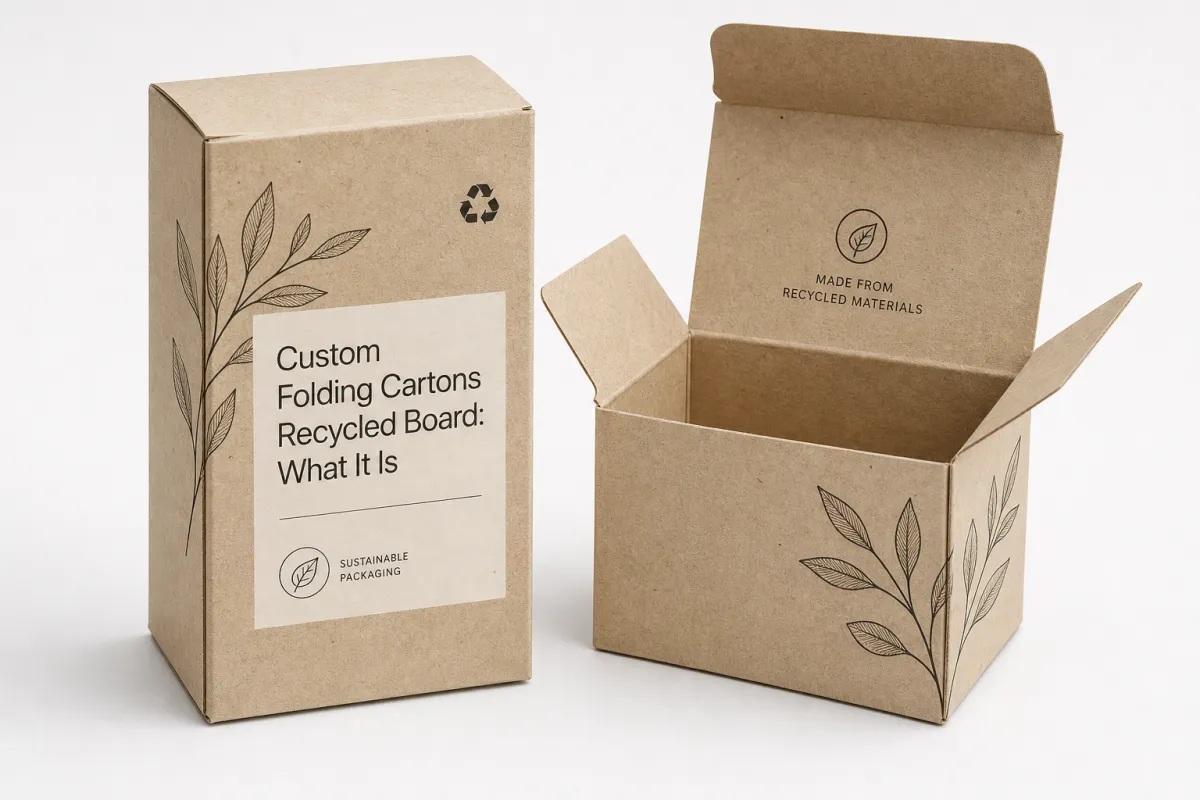 Custom Folding Cartons Recycled Board
