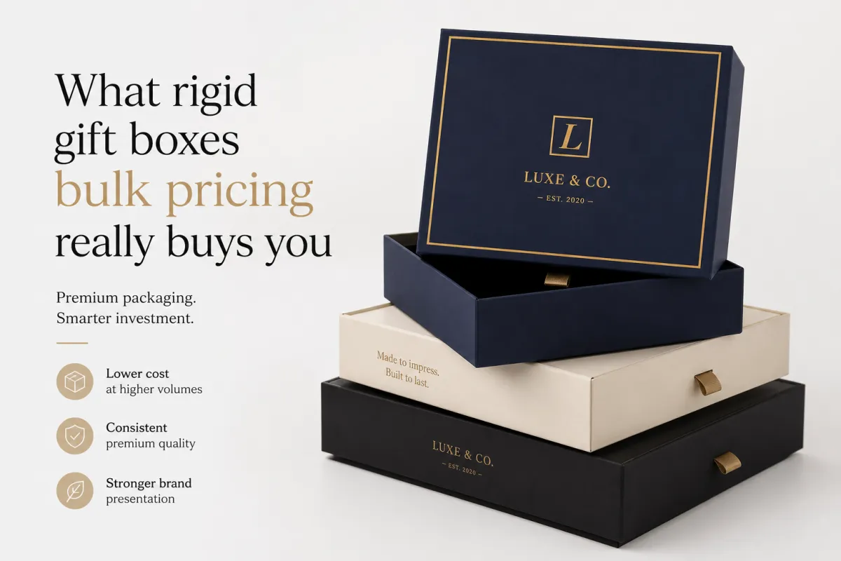 Rigid Gift Boxes Bulk Pricing: Specs, MOQ & Ordering