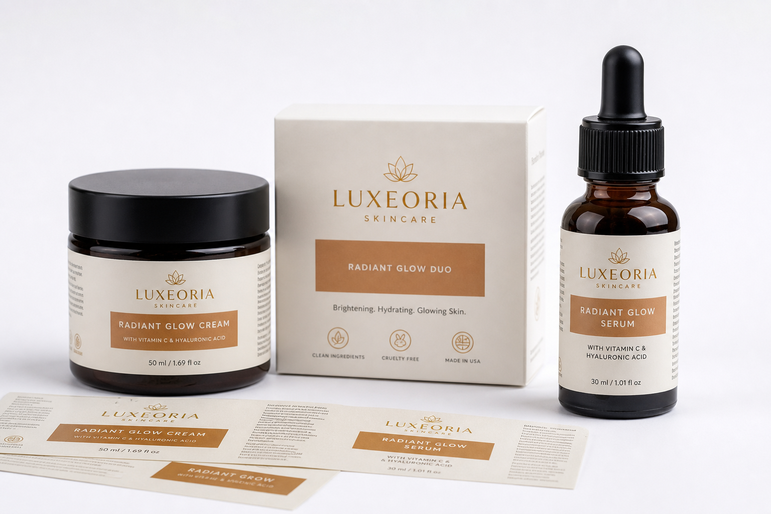 Custom Cosmetic Labels with Logo: Material, Adhesive, Artwork, and MOQ