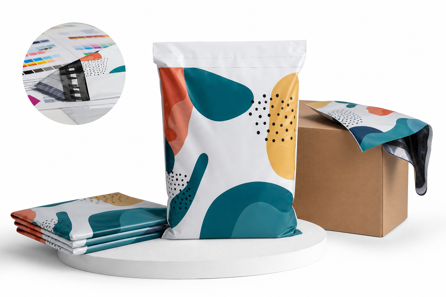 Offset Printed Mailing Bags: Film, Print, MOQ, and Carton Packing