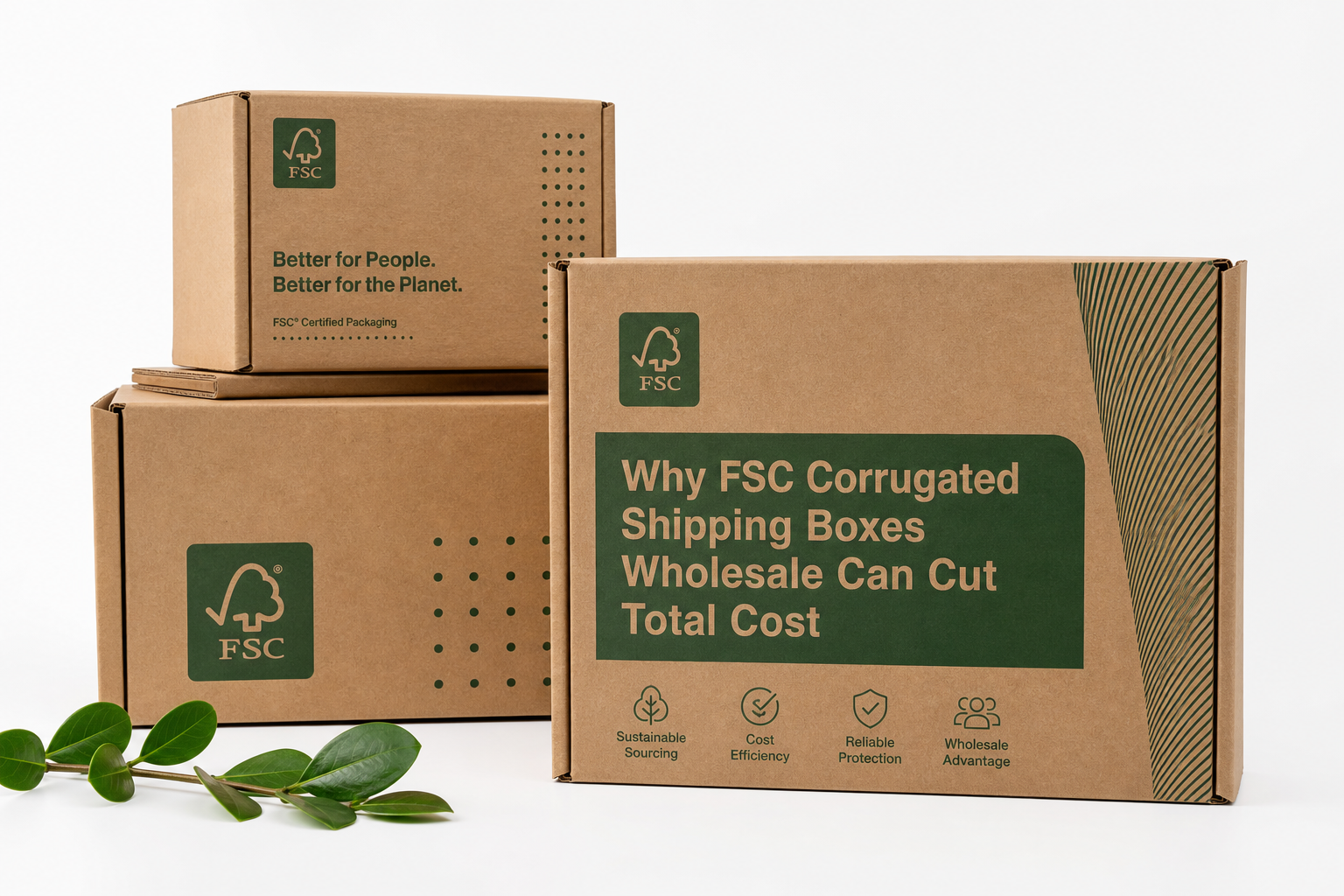 FSC Corrugated Shipping Boxes Wholesale for Brands