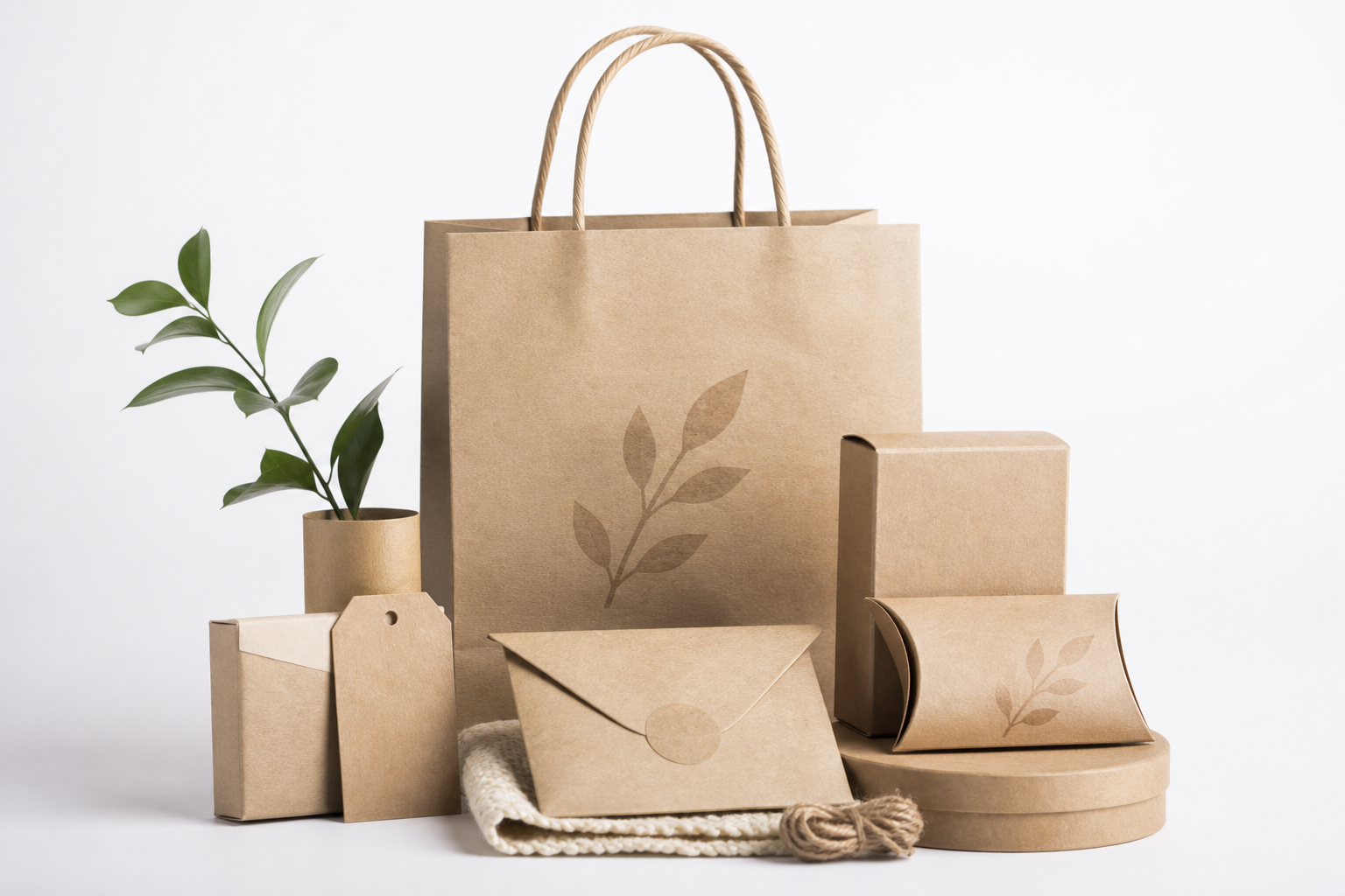 Custom Recycled Paper Bags: Film, Print, MOQ, and Carton Packing